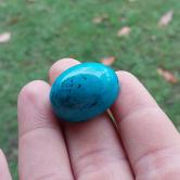 Pretty Color Large Oval Cabochon Turquoise 66 Carats