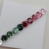 Quality Multi-Color Tourmaline Suite Nigeria 4.5 mm 3.42 Carats