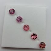 Pink Tourmaline Suite Nigeria 4.5 mm 1.57 Carats