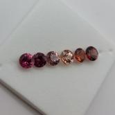 Pink Tourmaline Suite Nigeria 4.5 mm 2.15 Carats