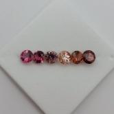 Pink Tourmaline Suite Nigeria 4.5 mm 2.15 Carats