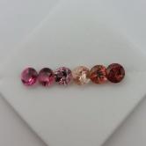 Pink Tourmaline Suite Nigeria 4.5 mm 2.15 Carats