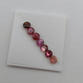 Pink Tourmaline Suite Nigeria 4.5 mm 2.33 Carats