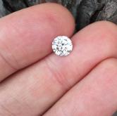 Trans Euro Cut Diamond SI-1 Clarity F Color 1.08 Carat 