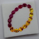 Burmese Ruby Montana Sapphire Suite 3.86 Carats 