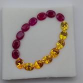 Burmese Ruby Montana Sapphire Suite 3.86 Carats 