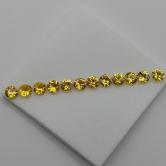 Well Cut Bright Yellow Montana Sapphire Suite 1.92 Carats 