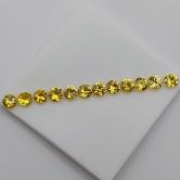 Well Cut Bright Yellow Montana Sapphire Suite 1.92 Carats 