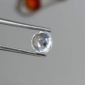 Natural White Ceylon Sapphire 0.78 Carats