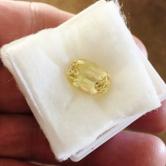 Big and Bright Natural  Yellow Sapphire Sri Lanka 9.80 Carats