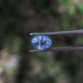 Unheated Natural Light Blue Ceylon Sapphire 1.18 carats 
