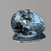 Top Cut and Natural Color Unusual Steel Blue Topaz 3.25 Carats