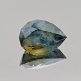 Large Natural Blue Montana Sapphire With Yellow Yolk 2.95 Carats