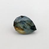 Large Natural Blue Montana Sapphire With Yellow Yolk 2.95 Carats