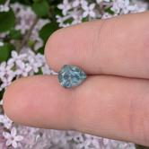 Large Natural Light Blue to Green Montana Sapphire  3.82 Carats