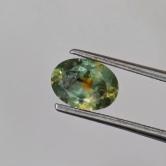 Very Pretty Green With Orange Yolk Montana Sapphire 0.90 Carats