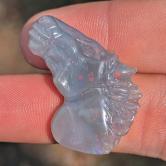 Horse Head Carved Australian Potch Opal  26.31 Carats