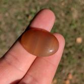 Quality Amber-Orange Banded Brazilian Agate - 27.36 Ct