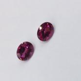 Pretty Ceylon Rose Rhodolite Garnet Pair 4.54 Carats