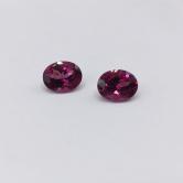 Pretty Ceylon Rose Rhodolite Garnet Pair 4.54 Carats