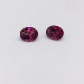 Pretty Ceylon Rose Rhodolite Garnet Pair 4.54 Carats